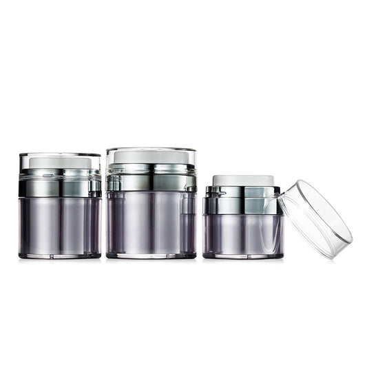 Acrylic Cosmetic Cream Jar, Empty Skincare Pot with Rose Gold Lid for Moisturizer & Mask Custom Logo - 5128