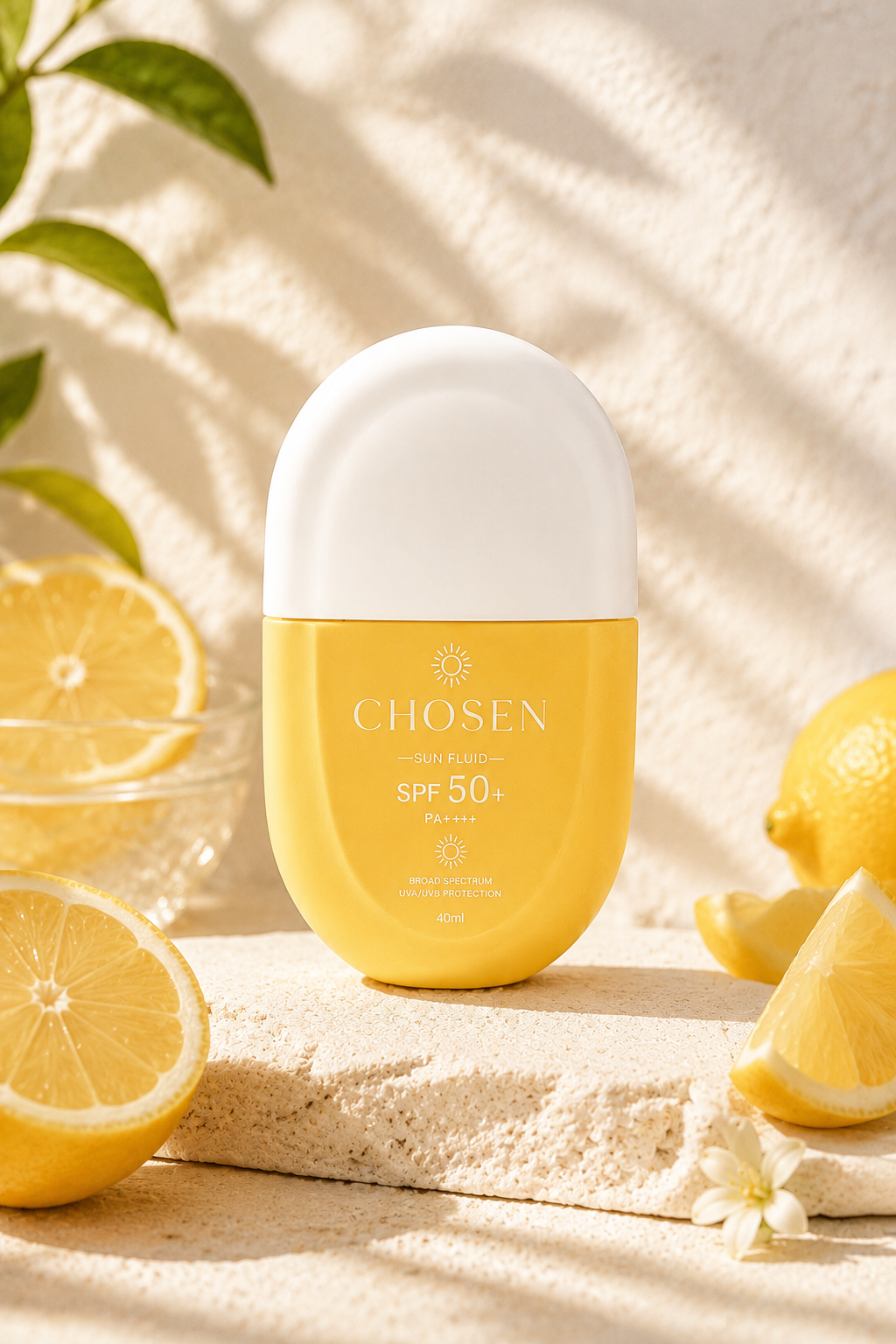 Plastic sunscream bottle