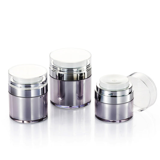 Acrylic Cosmetic Cream Jar, Empty Skincare Pot with Rose Gold Lid for Moisturizer & Mask Custom Logo - 5128