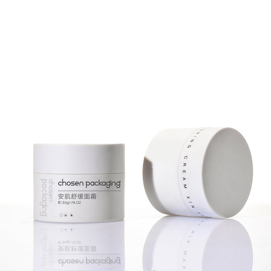 1. Minimal Round Plastic Matte Finish Cosmetic Jar for Face Cream & Mask - 5004B